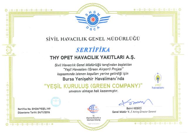 Yeşil Kuruluş Bursa Havalimanı