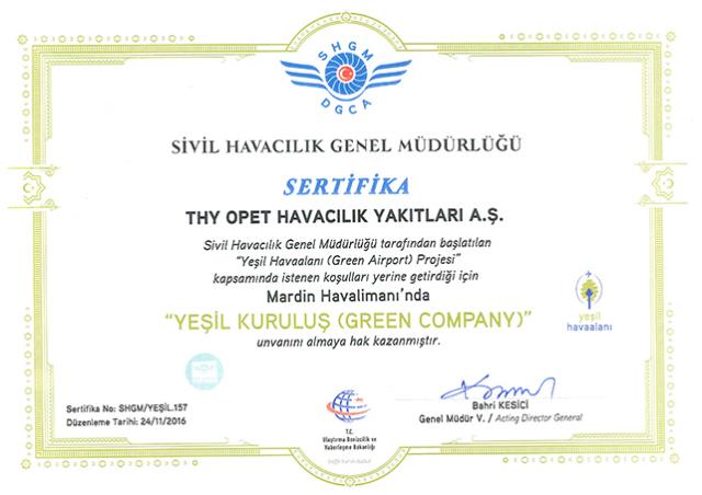 Yeşil Kuruluş Mardin Havalimanı